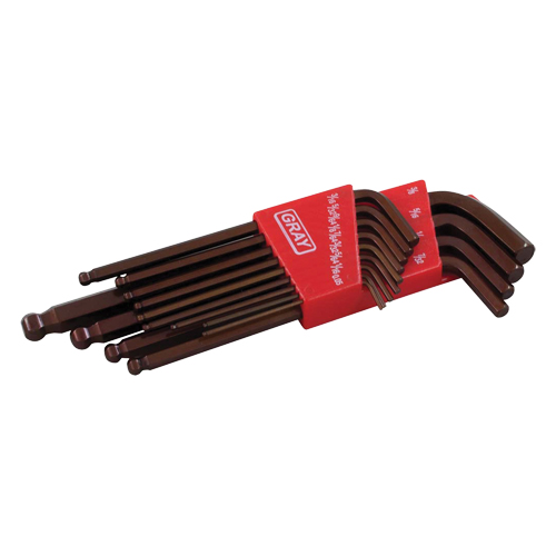Long Arm Ball Hex Key Set, 13 Pcs., Imperial Toolneeds Inc.