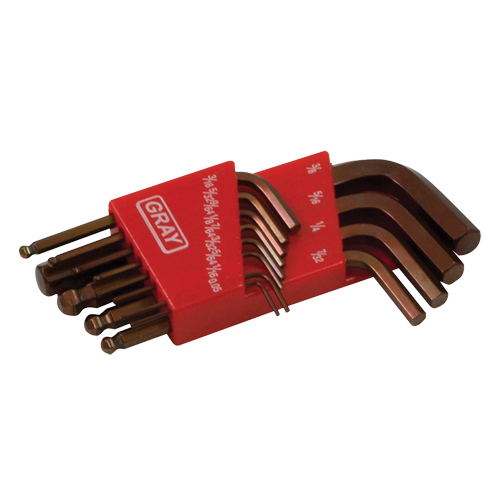 Short Ball End Hex Key Set, 13 Pcs., Imperial Toolneeds Inc.