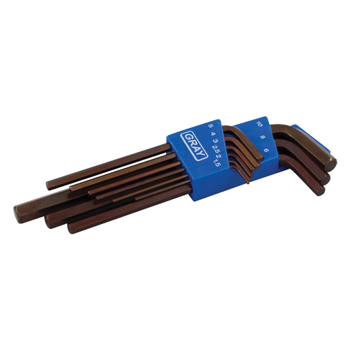 Extra Long Arm Hex Key Set, 9 Pcs., Metric Toolneeds Inc.