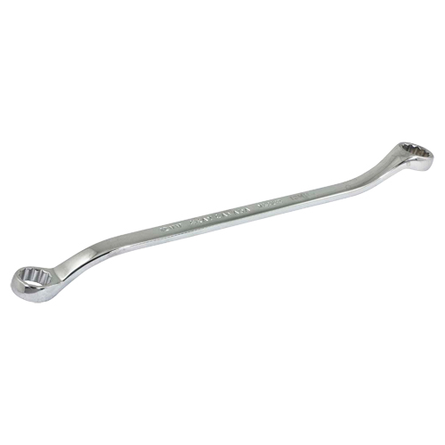 Box End Wrench, 12 Point, 12 mm x 13 mm, 15° Offset, Chrome Finish Toolneeds Inc.