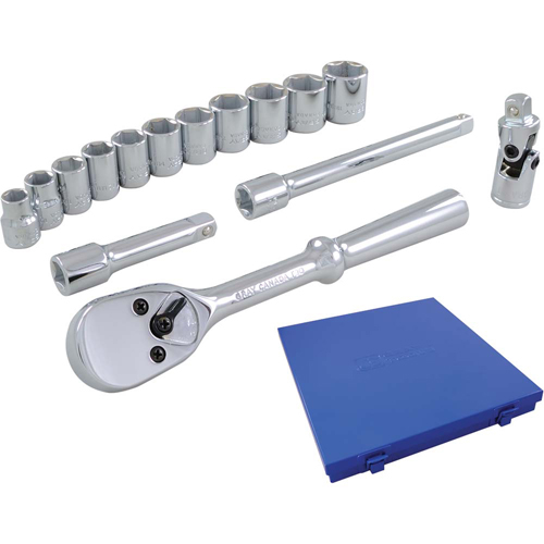 Jeu de douilles et accessoires, 15 Mcx, Prise de 3/8" Toolneeds Inc.