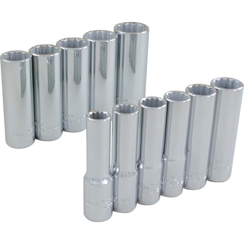 Jeu de douilles, 11 Mcx, Prise de 3/8", Profond Toolneeds Inc.