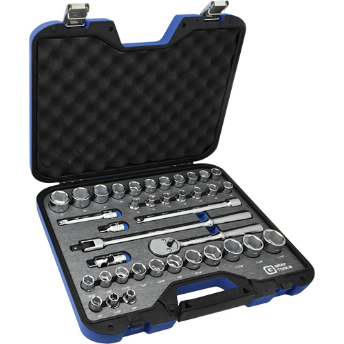 Jeu de douilles SAE et m&eacute;triques & accessoires, 38 Mcx, Prise de 1/2" Toolneeds Inc.