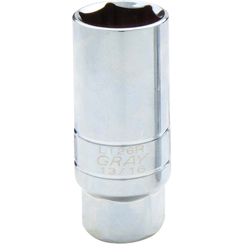 Spark Plug Socket, 3/8" Drive, 13/16" Socket, 1-1/10" L Toolneeds Inc.