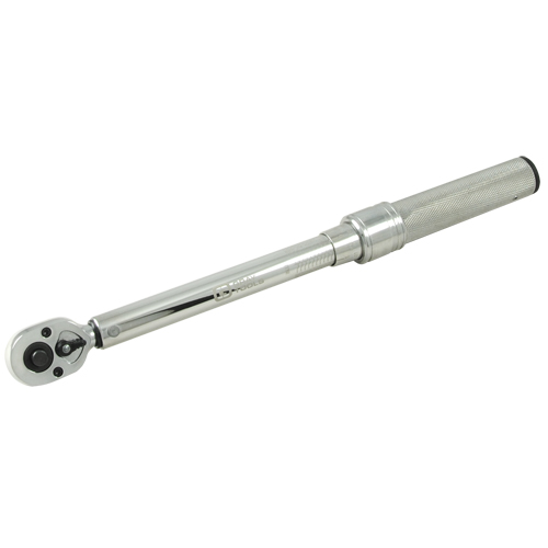 Micrometer Torque Wrench, Click, 3/8" Square Drive, 30 - 250 in-lbs. Toolneeds Inc.