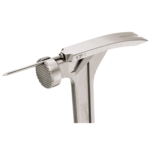 Marteau de charpente &agrave; face usin&eacute;e, 17 oz, Prise en Acier plein, 16-1/8" lo Toolneeds Inc.