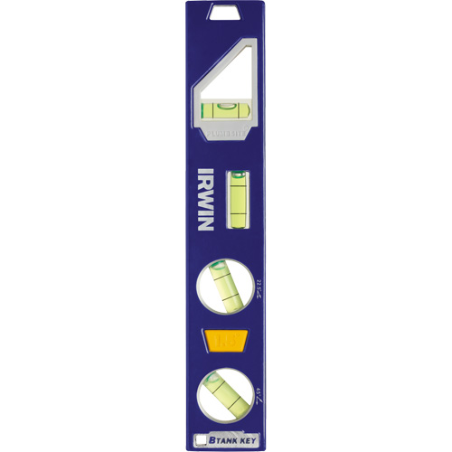 250 Series Heavy-Duty Torpedo Level, 9" L, Aluminum, 4 Vials, Magnetic Toolneeds Inc.