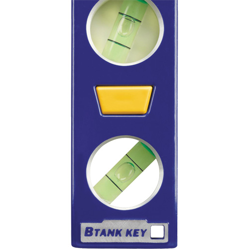 250 Series Heavy-Duty Torpedo Level, 9" L, Aluminum, 4 Vials, Magnetic Toolneeds Inc.