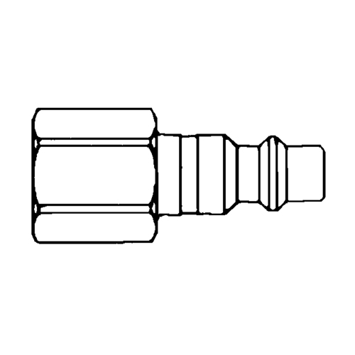 Quick Couplers - 1/2" Industrial, One Way Shut-Off - Plugs, 3/8" Toolneeds Inc.