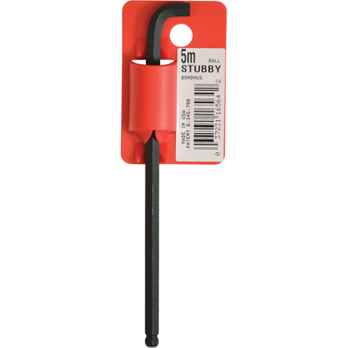 Long-Arm Hex Key Wrench, Ball End, 5 mm x 119 mm L, L Shape Toolneeds Inc.