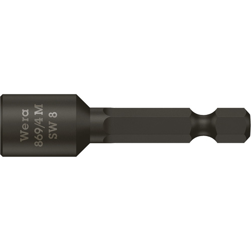 Nutsetters, 8 mm Tip, 1/4" Drive, 50 mm L, Magnetic Toolneeds Inc.