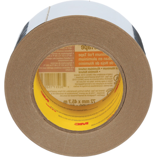 Venture Tape Aluminum Foil Tape, 1.8 mils Thick, 72 mm (3") x 45.7 m (150') Toolneeds Inc.