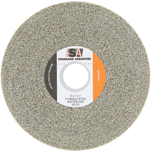 Meule &agrave; usage g&eacute;n&eacute;ral Standard Abrasives, 6" dia., Grain Moyen, Oxyde d'aluminium Toolneeds Inc.