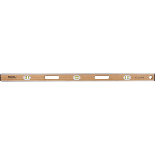 Eco-Tech&reg;  Bamboo Level, I-Beam, 48" L, Wood, 3, Non-Magnetic Toolneeds Inc.