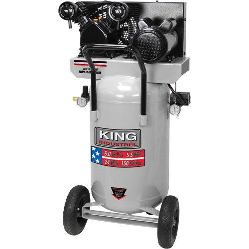 Air Compressor, Electric, 24 Gal. (29 US Gal), 150 PSI, 120/1/240/1 V Toolneeds Inc.