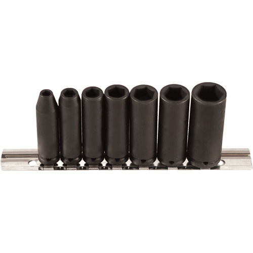 Jeu de douilles, 7 Mcx, Chocs, Prise de 1/4", Profond Toolneeds Inc.