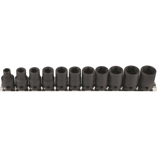 Jeu de douilles &agrave; paroi mince, 11 Mcx, Chocs, Prise de 3/8" Toolneeds Inc.