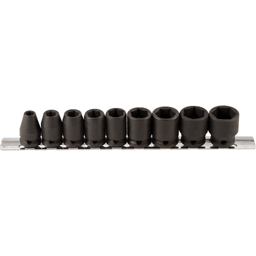 Jeu de douilles, 9 Mcx, Chocs, Prise de 3/8" Toolneeds Inc.