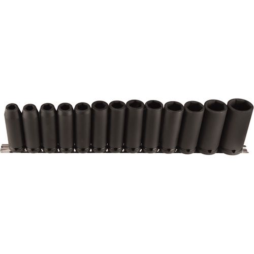 Jeu de douilles longues, 13 Mcx, Chocs, Prise de 1/2", Profond Toolneeds Inc.
