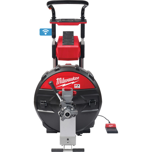 Machine &agrave; tambour d&eacute;gout MX Fuel avec PowerTredz, &eacute;lectrique, 5/8" x 100' et 3/4" x 100' Toolneeds Inc.