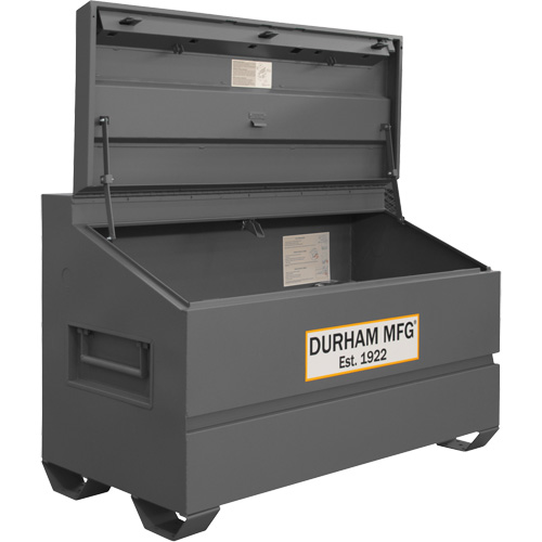 Jobsite Sloped Lid Storage Box, 60" x 30" x 39-3/8", Steel, Grey Toolneeds Inc.