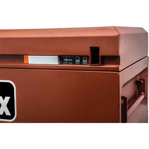 Site-Vault Chest, 48" x 24" x 30-3/4", Steel, Orange Toolneeds Inc.