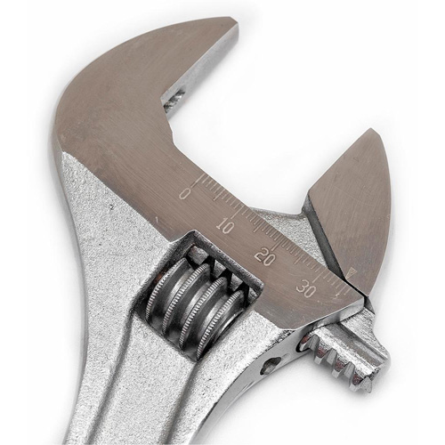 Adjustable Wrench - Boxed, 10" L, 1-5/16"/34 mm Max Width, Chrome Toolneeds Inc.