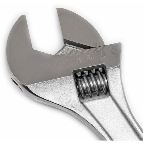 Adjustable Wrench, 15" L, 1-11/16" Max Width, Chrome Toolneeds Inc.