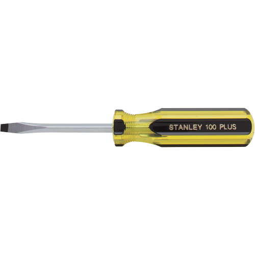 Tournevis pour &eacute;crous &agrave; fente 100 PLUS, Tige de 3/16", Ronde, Prise en Plastique Toolneeds Inc.