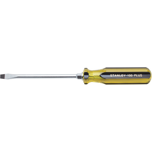 Tournevis pour &eacute;crous &agrave; fente 100 PLUS, Tige de 5/16", Ronde, 11" lo, Prise en Plastique Toolneeds Inc.