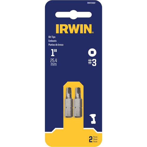 Insert Bits, Square, #3, 1/4" Drive Toolneeds Inc.