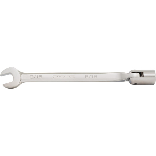 Combination Flex-Head Wrench, 12 Point, 3/8", Satin Finish Toolneeds Inc.