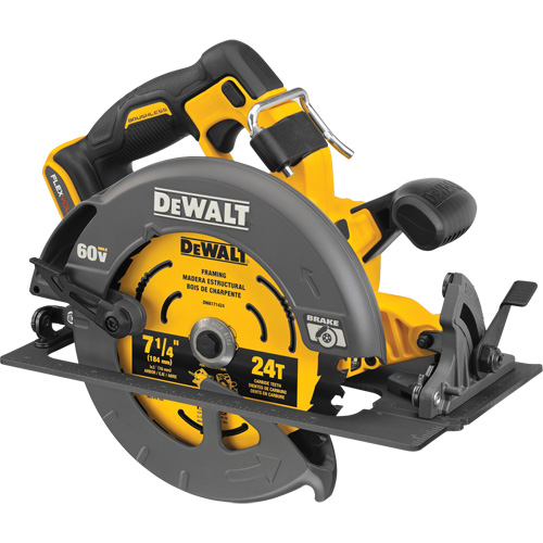 Scie circulaire sans balai Flexvolt Max avec frein &eacute;lectrique (outil seulement), 7-1/4", 60 V Toolneeds Inc.