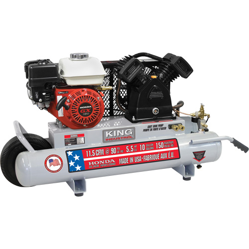 Wheelbarrow Air Compressor, Gas, 10 Gal. (12 US Gal), 150 PSI Toolneeds Inc.