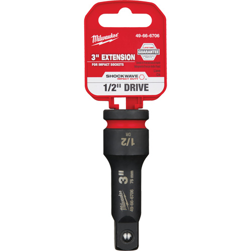 Shockwave Impact Duty Socket Extension, Impact, 1/2" Drive, 3" L Toolneeds Inc.