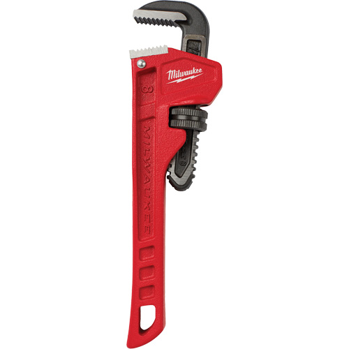 Pipe Wrench, 1" Jaw Capacity, 8" Long, Powder Coated Finish Toolneeds Inc.