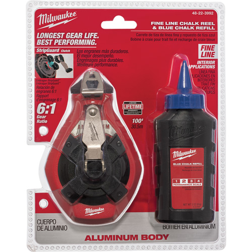 Trousse de cordeau &agrave; craie pour ligne fine Toolneeds Inc.