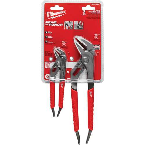 6" & 10" Comfort Grip Straight Jaw Pliers Set, 2 Pieces Toolneeds Inc.