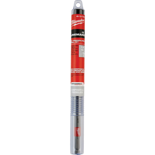Shockwave Impact Duty Lineman's Fiberglass Drill Bit, 13/16", Carbide Toolneeds Inc.