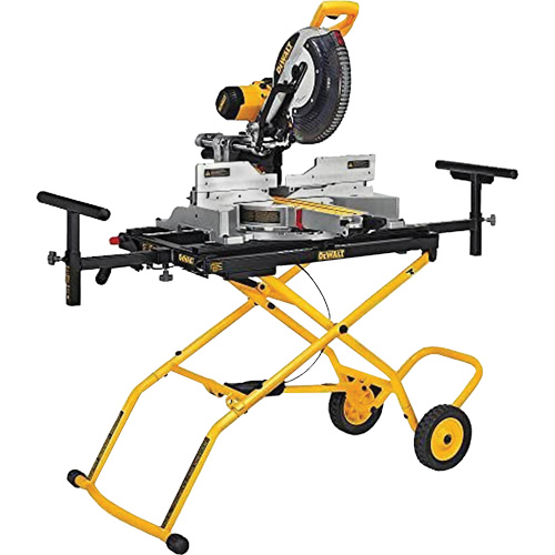 Double Bevel Sliding Compound Mitre Saw with Heavy-Duty Rolling Stand Toolneeds Inc.