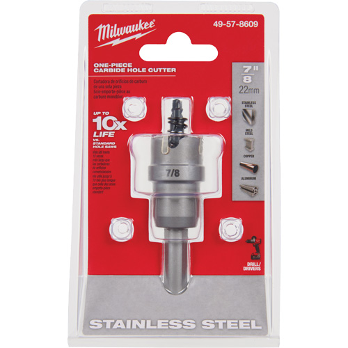 Scies-cloches au carbure monobloc, 7/8", Profondeur de la coupe de 3/16" Toolneeds Inc.