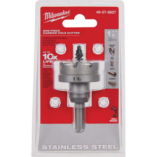 Scies-cloches au carbure monobloc, 1-1/2", Profondeur de la coupe de 3/16" Toolneeds Inc.