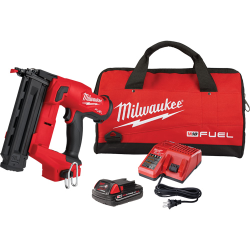 Ensemble de cloueuse pour clous de finition de calibre 18 M18 Fuel, 18 V, Lithium-ion Toolneeds Inc.