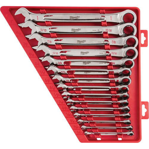 Ratcheting Wrench Set, Combination, 15 Pieces, Imperial Toolneeds Inc.