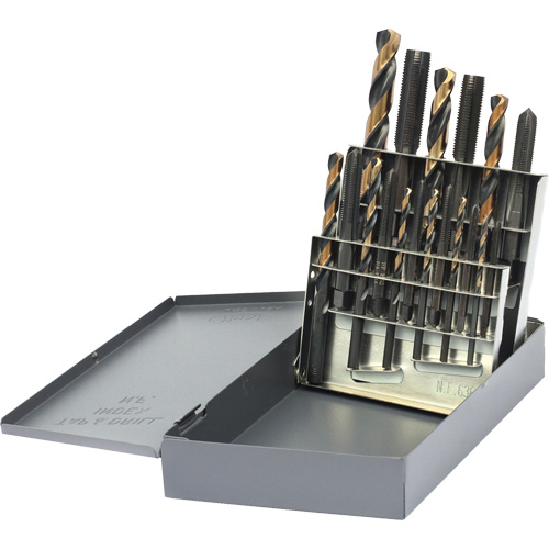 Jeu de tarauds & forets Drillco, 18 morcea Toolneeds Inc.