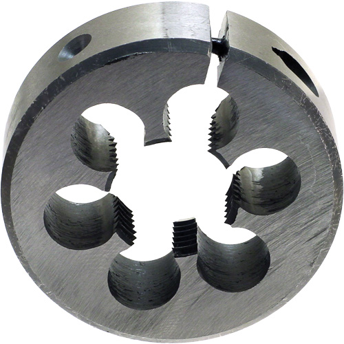 Drillco&reg; Round Adjustable Pipe Die, 1/8"-27 Thread, High Speed Steel Toolneeds Inc.