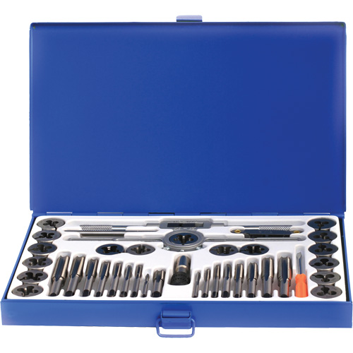 Drillco&reg; Fractional Tap & Die Set, 40 Pieces Toolneeds Inc.