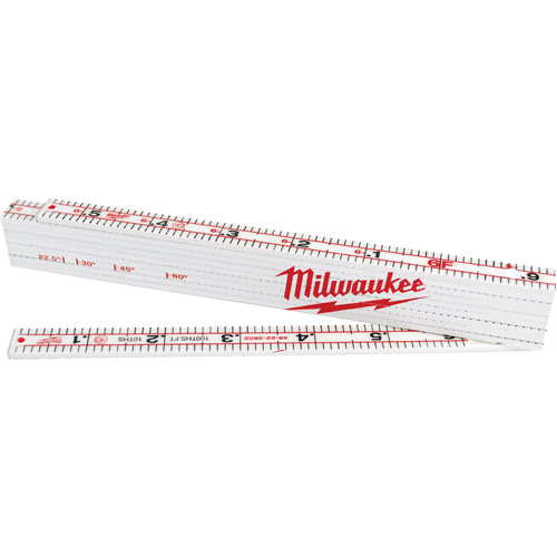 R&egrave;gle pliante d'ing&eacute;nieur, 78" lo, Composite, Graduations de 1/100" Toolneeds Inc.