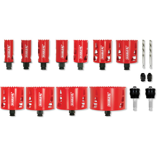 Plumber's Bi-Metal Hole Saw Set, 17 Pieces Toolneeds Inc.