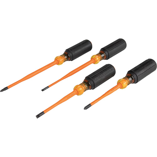 Slim-Tip Insulated Screwdriver Set, 1000 V, 4 Pcs Toolneeds Inc.